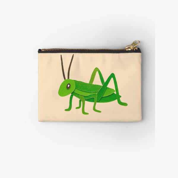Item preview, Grasshopper, Adorable Animals Series Paper Collage Kids Illustration  designed and sold by SWSandraWechner.