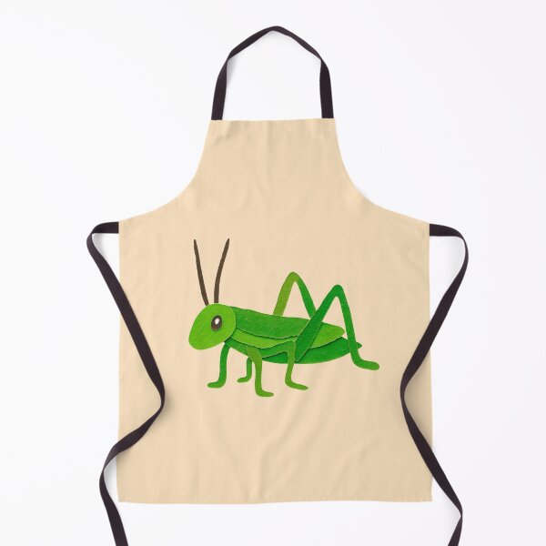 Item preview, Grasshopper, Adorable Animals Series Paper Collage Kids Illustration  designed and sold by SWSandraWechner.
