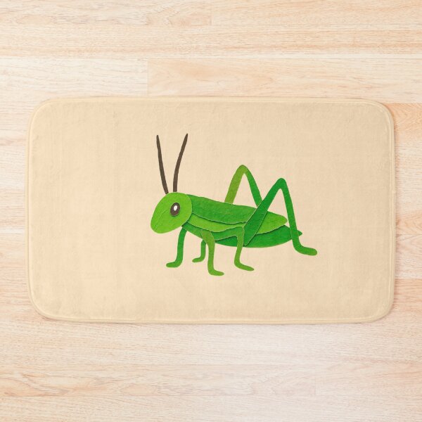 Item preview, Grasshopper, Adorable Animals Series Paper Collage Kids Illustration  designed and sold by SWSandraWechner.