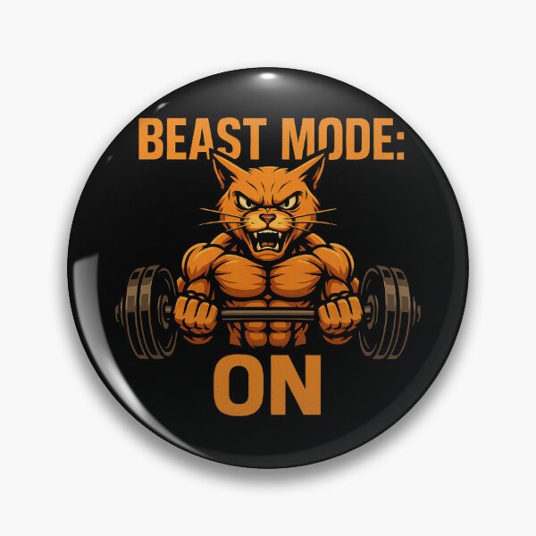 Item preview, Beast Mode Cat Gym, Aggressive Workout Cat designed and sold by AYACHI90.