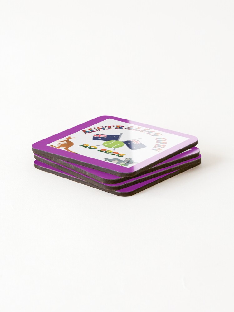 Thumbnail 4 of 5, Coasters (Set of 4), Australian Open designed and sold by Rvdesign18.