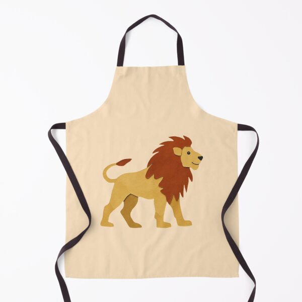 Item preview, Lion, Adorable Animals Series Paper Collage Kids Illustration designed and sold by SWSandraWechner.