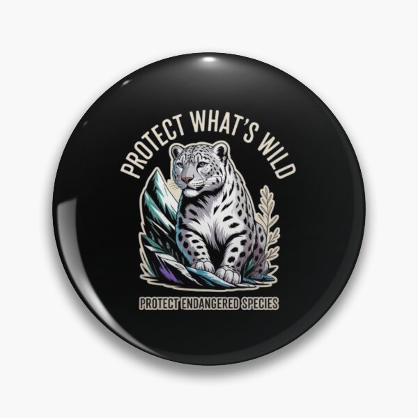 Item preview, Protect What’s Wild Snow Leopard T-Shirt – Endangered Species Wildlife Conservation Design for Animal Lovers & Eco Gift Buyers designed and sold by GemBob Creations.