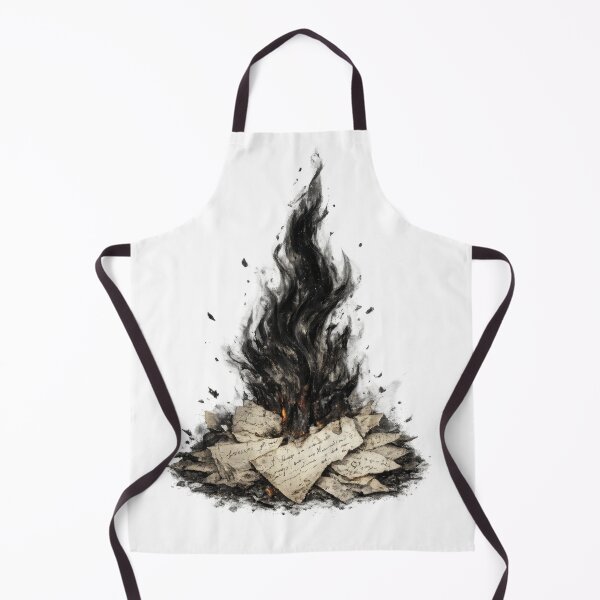Item preview, Black Flame Rising from Burning Letters designed and sold by jgvisualarts.