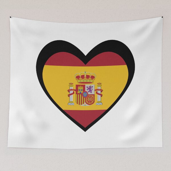 Item preview, Black heart Spain flag designed and sold by The Best Designs.