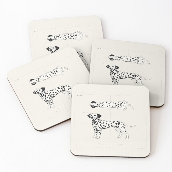 Item preview, Dalmatian Study Print Minimalist Dog Art designed and sold by POD DYNASTY | Original Print On Demand T-Shirt Graphics.