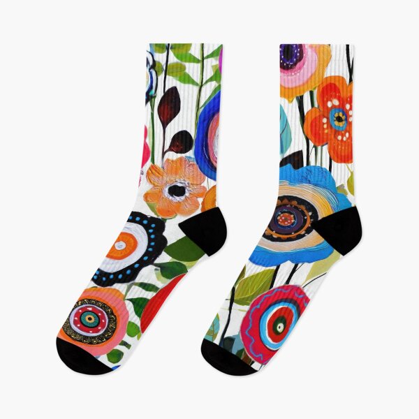 Item preview, Vibrant Whimsical Floral Seamless Pattern — Abstract Modern Folk Art Blossoms designed and sold by dawnleblanc55.