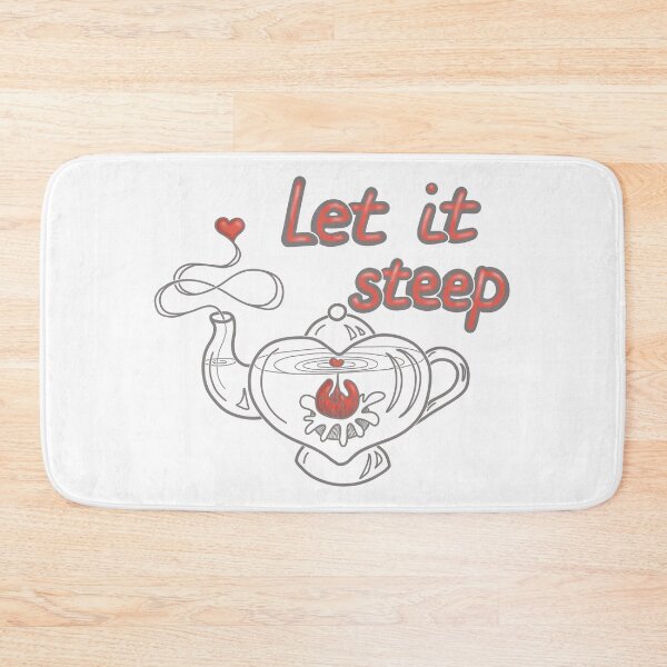 Item preview, Let It Steep Teapot – Cozy Tea Illustration designed and sold by Samaya-.