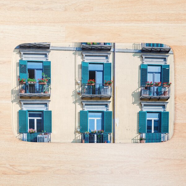 Item preview, Italian Balconies with Green Shutters and Flowers designed and sold by agathamourao.