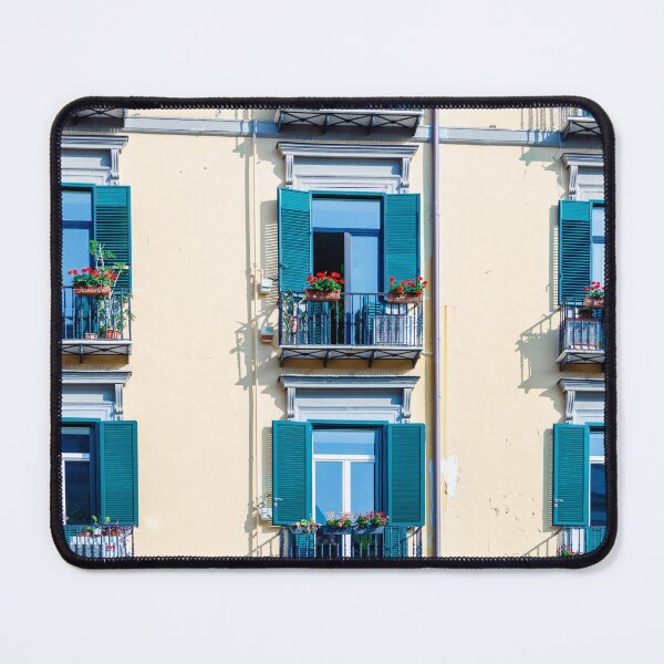 Item preview, Italian Balconies with Green Shutters and Flowers designed and sold by agathamourao.