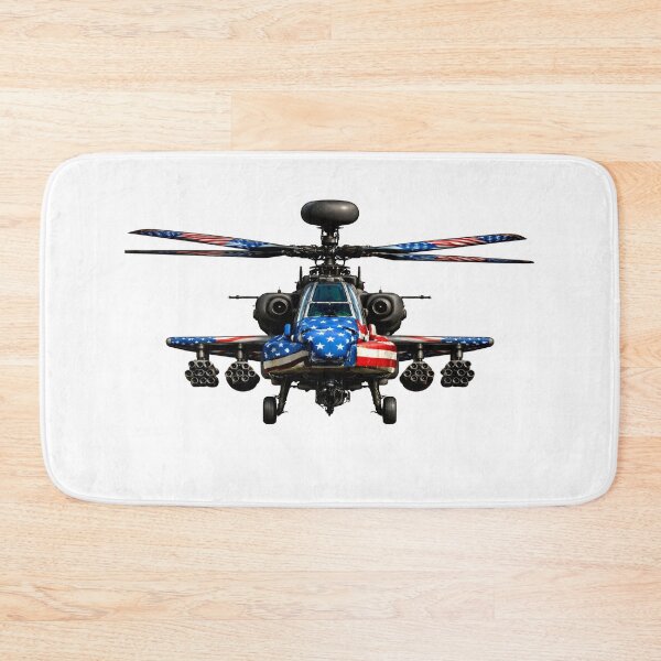 Item preview, USA Flag Painted Combat Helicopter Ah64 Front View designed and sold by Combat Skies.