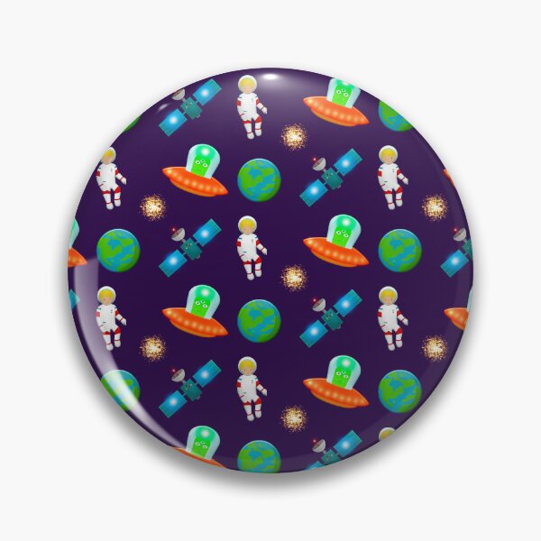 Item preview, Cute Artemis II Space Adventure - 3D Astronaut, Earth & Friendly UFO Art designed and sold by Yasmine Mohammed.