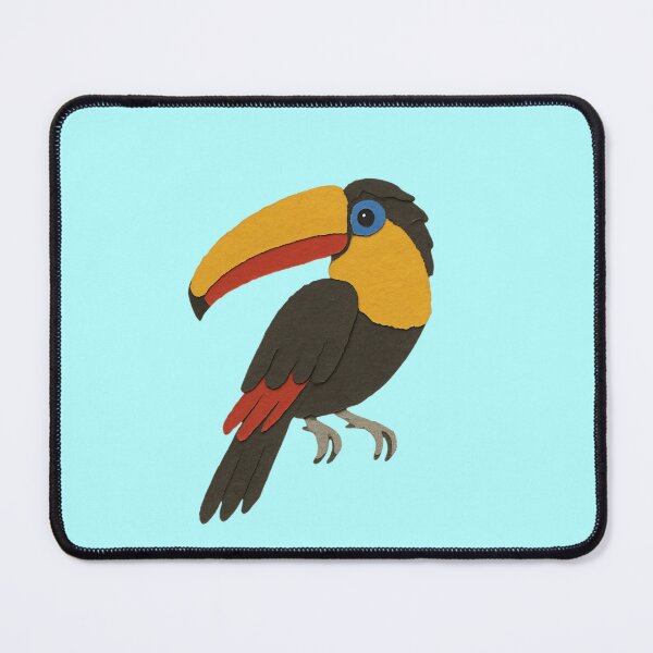 Item preview, Tucan, Adorable Animals Series Minimalist Illustration, Kids Paper Collage designed and sold by SWSandraWechner.