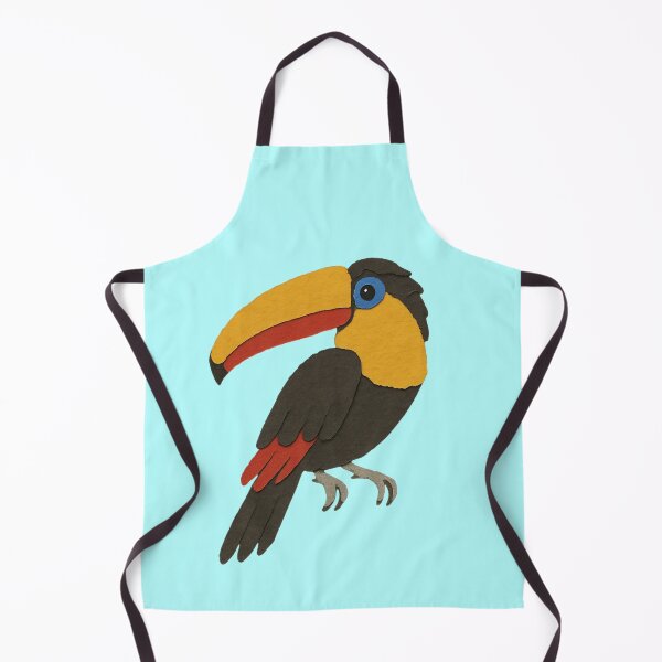 Item preview, Tucan, Adorable Animals Series Minimalist Illustration, Kids Paper Collage designed and sold by SWSandraWechner.