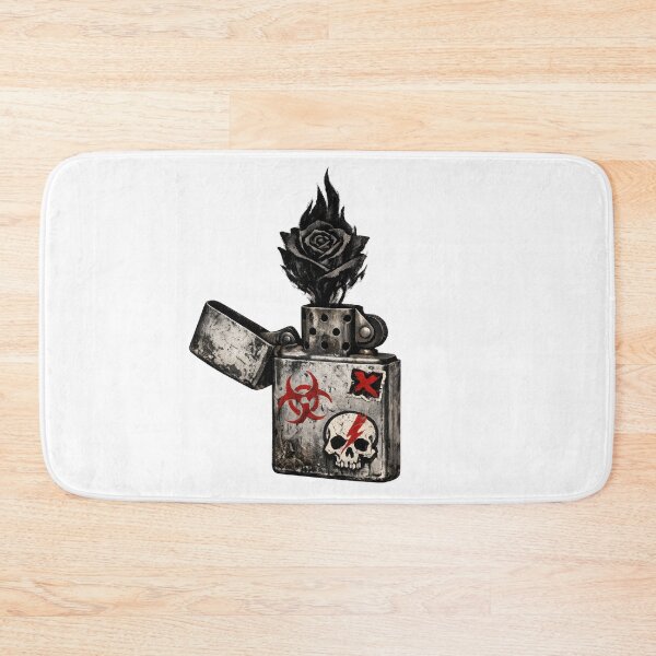 Item preview, Distressed Lighter with Black Rose Flame designed and sold by jgvisualarts.