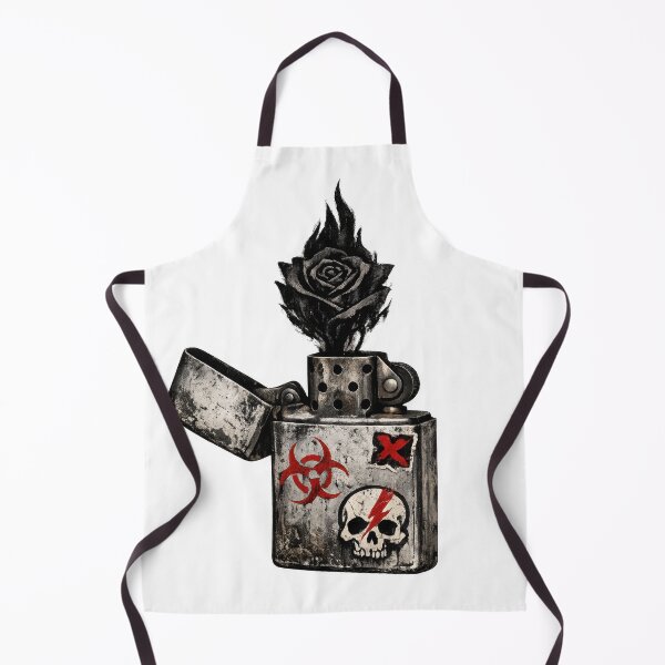 Item preview, Distressed Lighter with Black Rose Flame designed and sold by jgvisualarts.