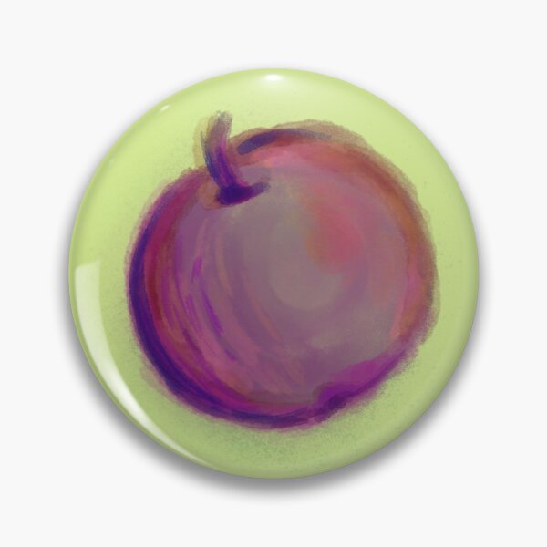 Item preview, Purple Apple Watercolor Painting designed and sold by DesignMoStudio.