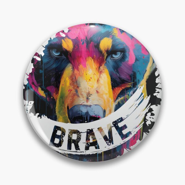 Item preview, Be Brave - Colorful Bold Bear - Affirmative designed and sold by LAJdesigns.