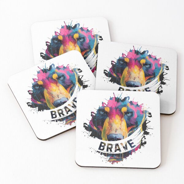 Item preview, Be Brave - Colorful Bold Bear - Affirmative designed and sold by LAJdesigns.