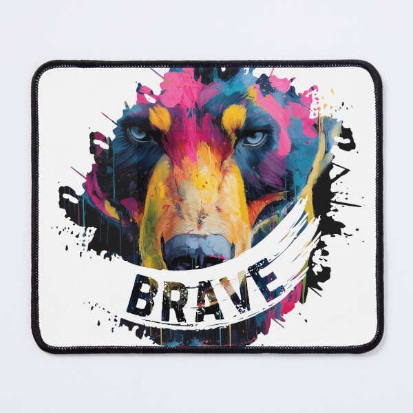 Item preview, Be Brave - Colorful Bold Bear - Affirmative designed and sold by LAJdesigns.