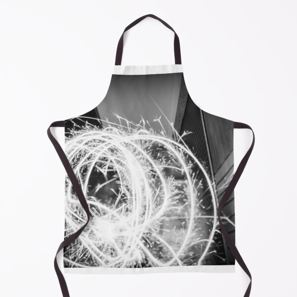 Item preview, Black and White Sparkler Light Painting Abstract designed and sold by agathamourao.