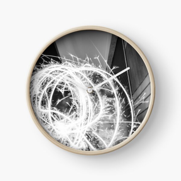 Item preview, Black and White Sparkler Light Painting Abstract designed and sold by agathamourao.