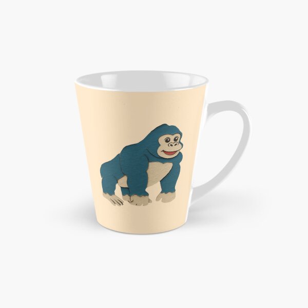Item preview, Gorilla, Adorable Animals Series Minimalist Illustration, Kids Paper Collage designed and sold by SWSandraWechner.