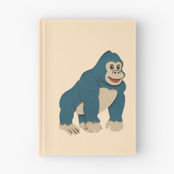 Item preview, Gorilla, Adorable Animals Series Minimalist Illustration, Kids Paper Collage designed and sold by SWSandraWechner.