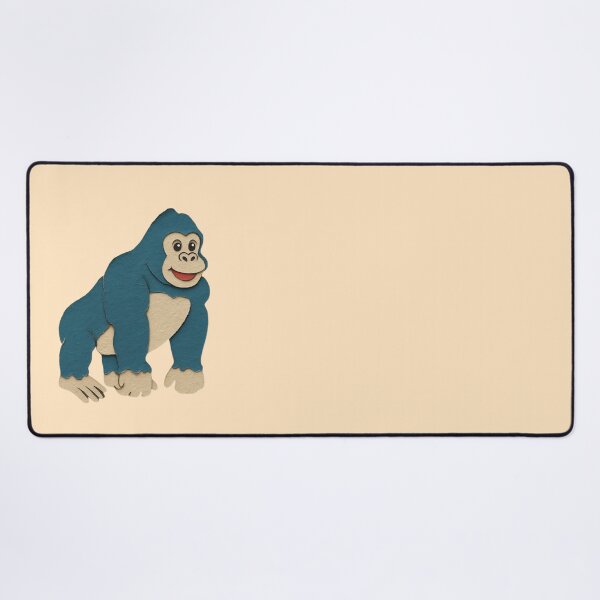Item preview, Gorilla, Adorable Animals Series Minimalist Illustration, Kids Paper Collage designed and sold by SWSandraWechner.