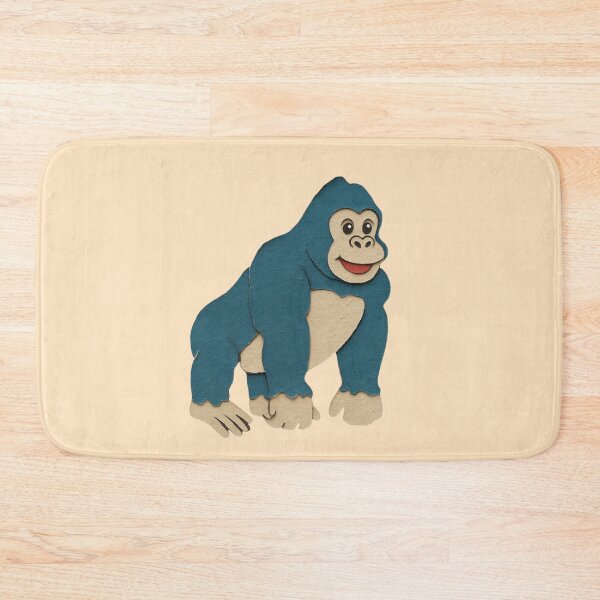 Item preview, Gorilla, Adorable Animals Series Minimalist Illustration, Kids Paper Collage designed and sold by SWSandraWechner.