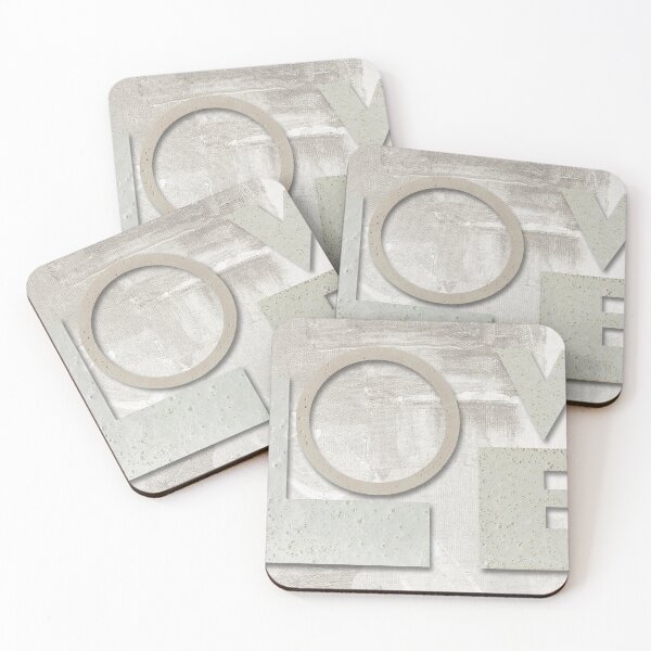 Item preview, Modern Love White And Gray Romantic Art designed and sold by Sharon Cummings Art.