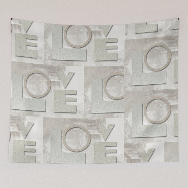 Item preview, Modern Love White And Gray Romantic Art designed and sold by Sharon Cummings Art.