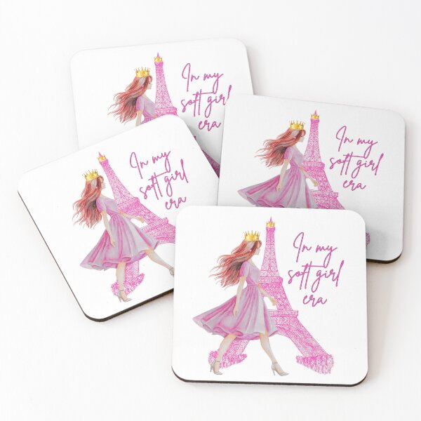 Item preview, In My Soft Girl Era Paris Aesthetic – Feminine Eiffel Tower Queen Design designed and sold by Daily Mood Studio.