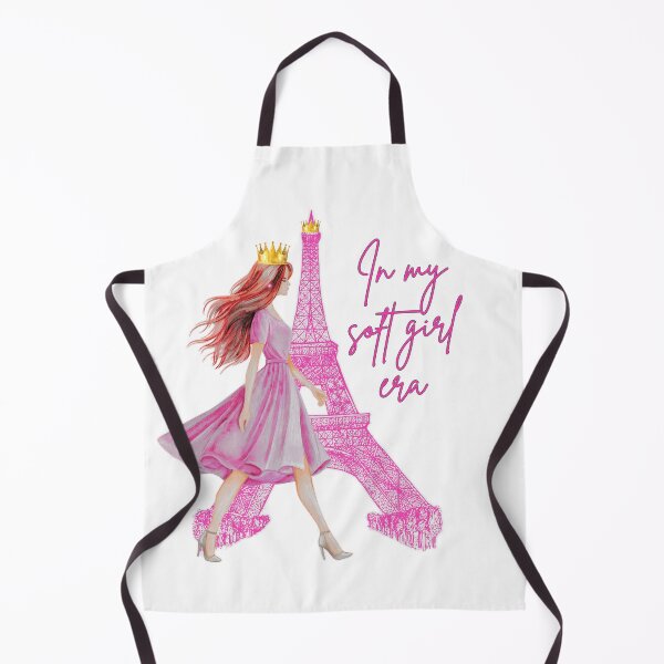 Item preview, In My Soft Girl Era Paris Aesthetic – Feminine Eiffel Tower Queen Design designed and sold by Daily Mood Studio.