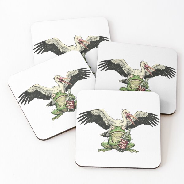 Item preview, Goose Juice Frog Stork Predatory designed and sold by Prints by Mat.