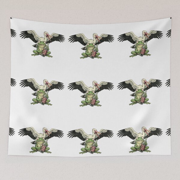 Item preview, Goose Juice Frog Stork Predatory designed and sold by Prints by Mat.