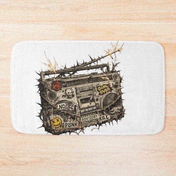 Item preview, Thorn-Wrapped Punk Boombox designed and sold by jgvisualarts.