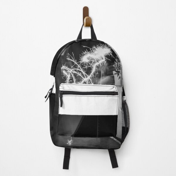 Item preview, Black and White Sparkler Light Painting Abstract designed and sold by agathamourao.