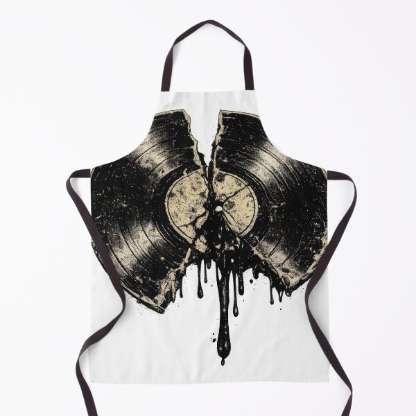 Item preview, Broken Vinyl Record with Dripping Black Wax designed and sold by jgvisualarts.