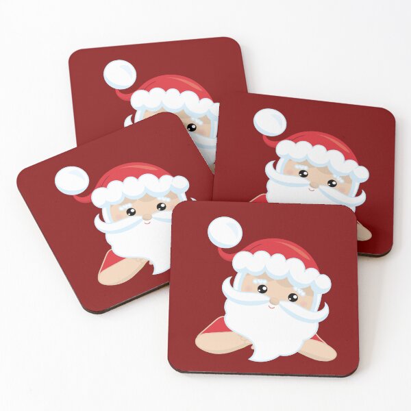 Item preview, Cute Santa Claus Peeking Christmas designed and sold by Rosemarie Guieb Designs.