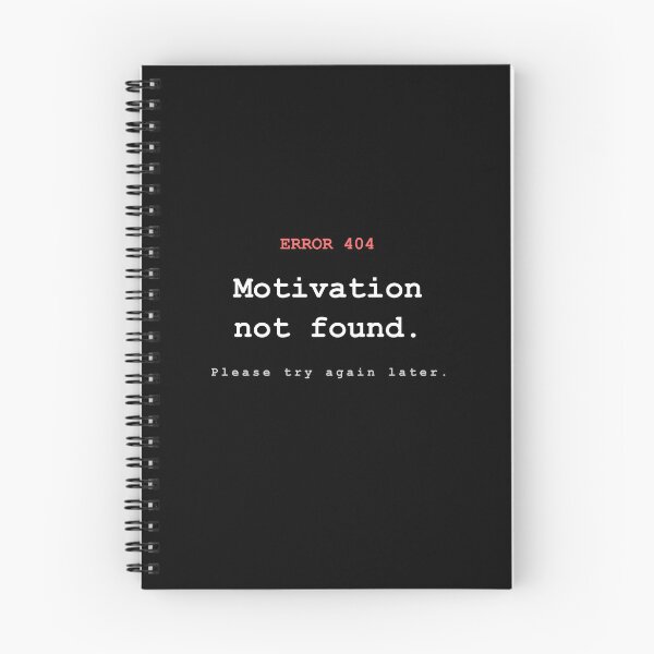 Item preview, ERROR 404 - Motivation not found - Funny programmer gift for developers designed and sold by VoidLabStudio.