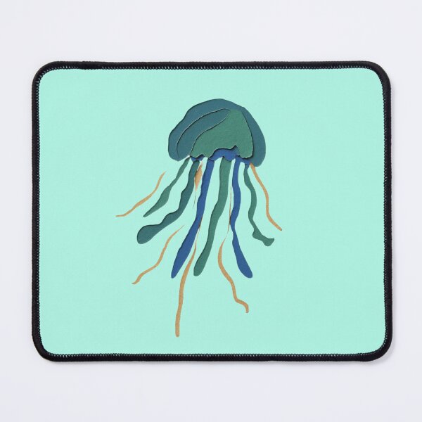 Item preview, Jellyfish, Adorable Animals Series, Minimalist Illustration, Kids Paper Collage designed and sold by SWSandraWechner.