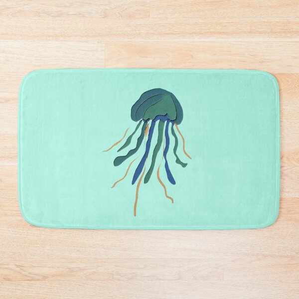 Item preview, Jellyfish, Adorable Animals Series, Minimalist Illustration, Kids Paper Collage designed and sold by SWSandraWechner.