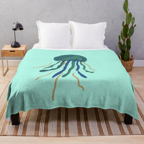 Item preview, Jellyfish, Adorable Animals Series, Minimalist Illustration, Kids Paper Collage designed and sold by SWSandraWechner.