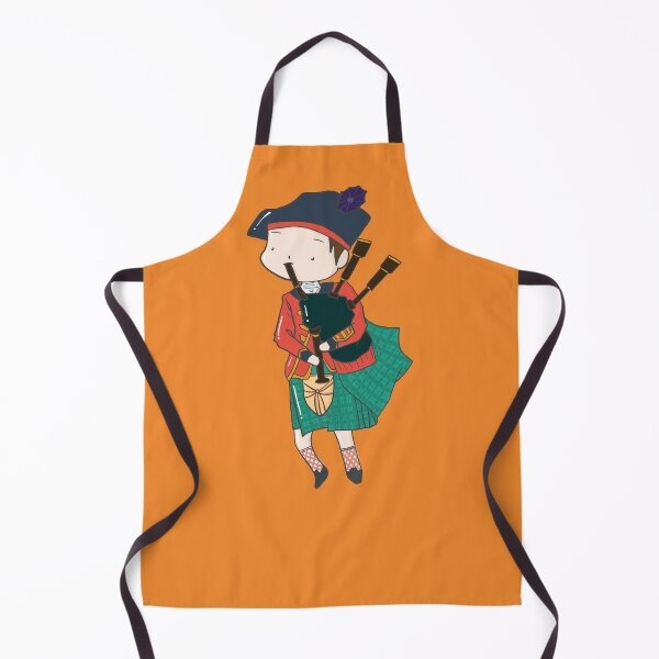 Item preview, Cute Scottish Bagpiper Cartoon Drawing designed and sold by MariOyama.