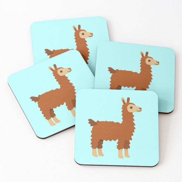 Item preview, Llama, Adorable Animals Series, Minimalist Illustration, Kids Paper Collage designed and sold by SWSandraWechner.