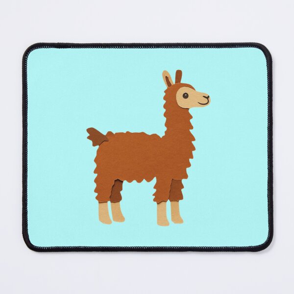 Item preview, Llama, Adorable Animals Series, Minimalist Illustration, Kids Paper Collage designed and sold by SWSandraWechner.