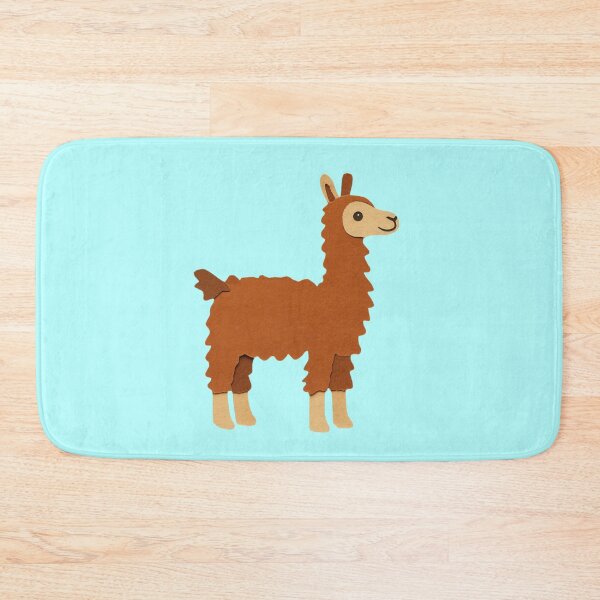 Item preview, Llama, Adorable Animals Series, Minimalist Illustration, Kids Paper Collage designed and sold by SWSandraWechner.