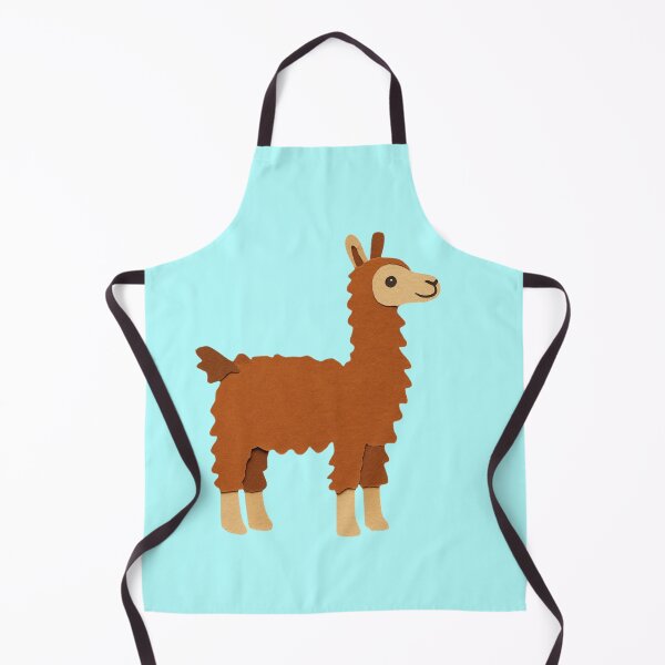 Item preview, Llama, Adorable Animals Series, Minimalist Illustration, Kids Paper Collage designed and sold by SWSandraWechner.