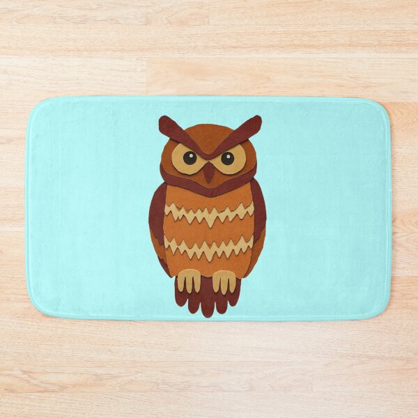 Item preview, Owl, Adorable Animals Series, Minimalist Illustration, Kids Paper Collage designed and sold by SWSandraWechner.
